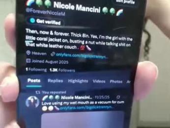 bigdicktrannynicole chaturbate stream image, 16.12.2025 01:20